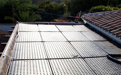 Panel en tejado plano