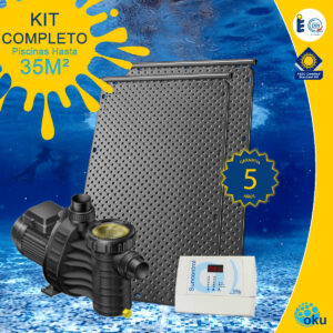 Kit Instalación Paneles Solares Piscinas Hasta 35m²